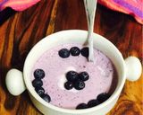 A picture of step 4 of UNIQUE Homemade Blueberries Shrikhand Without Any Added Sweetener.