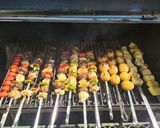 A picture of step 6 of Grilled veggie kabob with baby potatoes and Grilled pineapple.