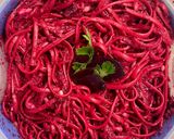 Φωτογραφία βήματος 5 της συνταγής Linguine integrale rosa pesto (ζυμαρικά ολικής άλεσης με πέστο παντζαριού) 🩷🩷🩷