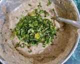 A picture of step 3 of Leftover Coriander leaves Chillas With Millets Mixed Flour.