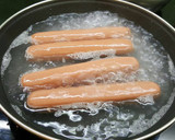 Foto del paso 1 de la receta: Salchichas de frankfurt con truco
