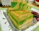 Gambar langkah 5 resipi 👩‍🍳Kek Marble Klasik Pandan.