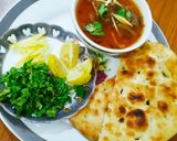A picture of step 7 of Beef nihari with kulcha.