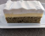 Citromkrémes habos sütemény matcha teaporral (szénhidrátszegény, tejmentes) 1 szelet=5-6 g ch recept fázis 7 fotója