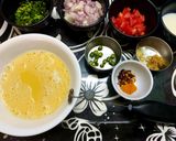A picture of step 1 of Parsi Egg Akuri.