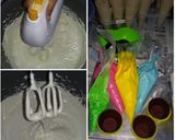 Foto langkah ke 3 dari resep Bolu karakter (Karbol)filling selai coklat.