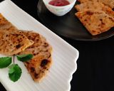 A picture of step 3 of Quinoa stuff paratha.
