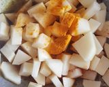 A picture of step 2 of Aloo methi.