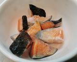 蒜苗麻油滷鮭魚的食譜步驟2照片