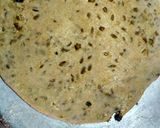 A picture of step 3 of Achari paratha.
