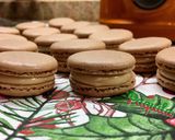 Foto del paso 10 de la receta: ⚜️Macarons chocolateados rellenos con crema de leche & avellanas ⚜️
