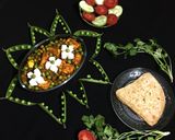 A picture of step 13 of Matar Paneer.