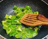 A picture of step 4 of Kadai paneer.
