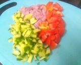 A picture of step 1 of Mixed Veg Raita.