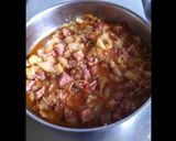 Une image de l'étape 2 de Porc au pâtisson oignons et tomates.