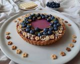 Foto del passaggio 14 della ricetta Crostata con panna cotta ai mirtilli