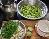 A picture of step 1 of Khandesh special Green chilli thecha (mirchicha thecha/kharda).