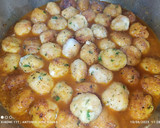 Foto del paso 7 de la receta: Albóndigas de mero y gambas rojas