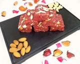 A picture of step 4 of Instant strawberry barfi.