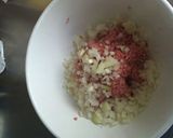 A picture of step 2 of Frikadeller (Danish Meatballs).
