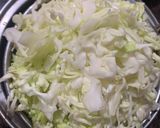 A picture of step 1 of Cabbage Poriyal.