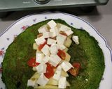 Foto del paso 3 de la receta Burrito de Espinacas con Manzana, Queso Fresco y Tomate Cherry