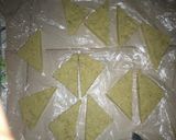 A picture of step 3 of Potato triangles.