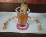 A picture of step 7 of Peanut usal with sweet potato sago roll.