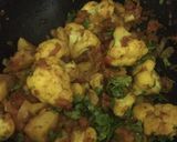 A picture of step 6 of Dry Aloo Gobhi Masala.