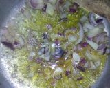 A picture of step 1 of Pilau Njeri #staplefoodrecipecontest.