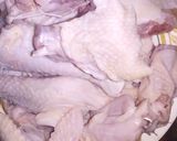 A picture of step 1 of Fried rice an chicken.