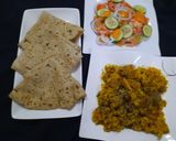 A picture of step 5 of Gobhi gosht.