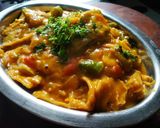 A picture of step 6 of Dal dhokli.