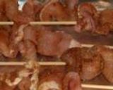 Pálcikás sertéshús kávés mogyorós szósszal recept fázis 3 fotója