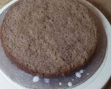 A picture of step 1 of Chocolate theme cake.