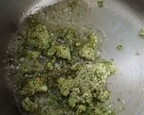 A picture of step 1 of Jowar Bhakri with brinjal potato vegetable curry.