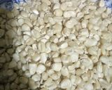 A picture of step 1 of Grinded maize masa.