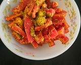 A picture of step 1 of Instant Carrot Pickle.