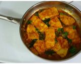 A picture of step 12 of Basa fish fillet curry with parsley.