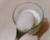 A picture of step 1 of Choco milk.