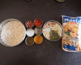 A picture of step 1 of Oats chivda.