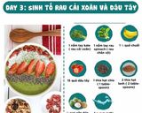 Hình bước làm 1 của món “Green smoothies day 3”