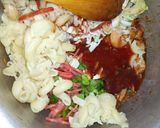 A picture of step 11 of Masala Pasta.