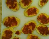 A picture of step 3 of Lasaniya (Alu Pakoda with garlic flavor).