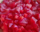 Foto del paso 1 de la receta: Ensalada de tomate, pimiento rojo, rúcula con mayonesa de zanahoria y Agua de Mar