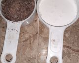A picture of step 5 of Çhocolate Çrepes Çake with Çoffee.