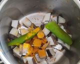 A picture of step 2 of Carrot thoran (kerala style).