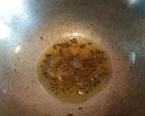 A picture of step 2 of Mung bean (Dal) with Jackfruit seeds.