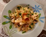 A picture of step 7 of Farfalle with Smoked Salmon and Cream Cheese.