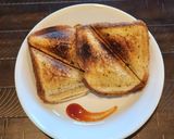 A picture of step 3 of Grilled Bread Sandwich with Garlic Herb Butter.